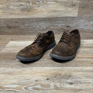 Skechers Memory Foam Brown Leather Derby Men's Size 9.5